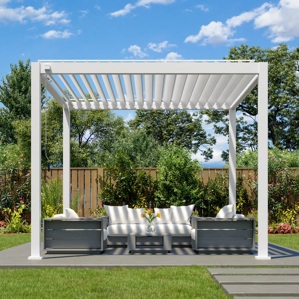 Louvred Pergola Stock Arrived! | www.ezyliving.co.nz