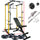 Power Cage with Lat Bar+ Bench+50KG Weights Plates+2.2m Barbell Bar - www.ezyliving.co.nz
