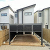 Louvred Charcoal Pergola 3x4m with 3 Blinds Set - www.ezyliving.co.nz