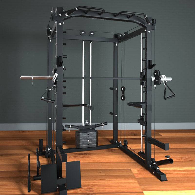 BLACK Smith Machine with pully 35KG Weights - www.ezyliving.co.nz