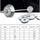 40KG Standard Combo: 40KG Chrome Plates + 1.5m Bar 5ft 25mm - www.ezyliving.co.nz