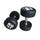 12.5KGx2 Rubber Round Dumbbells Black (EZ037-5x2) Thick Handle 33mm - www.ezyliving.co.nz