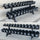 390KG Round Black Rubber Dumbbells with Dumbbell Rack (Thick Handle 12pairs) - www.ezyliving.co.nz