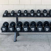 Round Dumbbells Black Rubber (EZ037) Thick Handle 33mm Commercail - www.ezyliving.co.nz