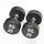20KGx2 Rubber Round Dumbbells Black (EZ037-8x2) Thick Handle 33mm - www.ezyliving.co.nz