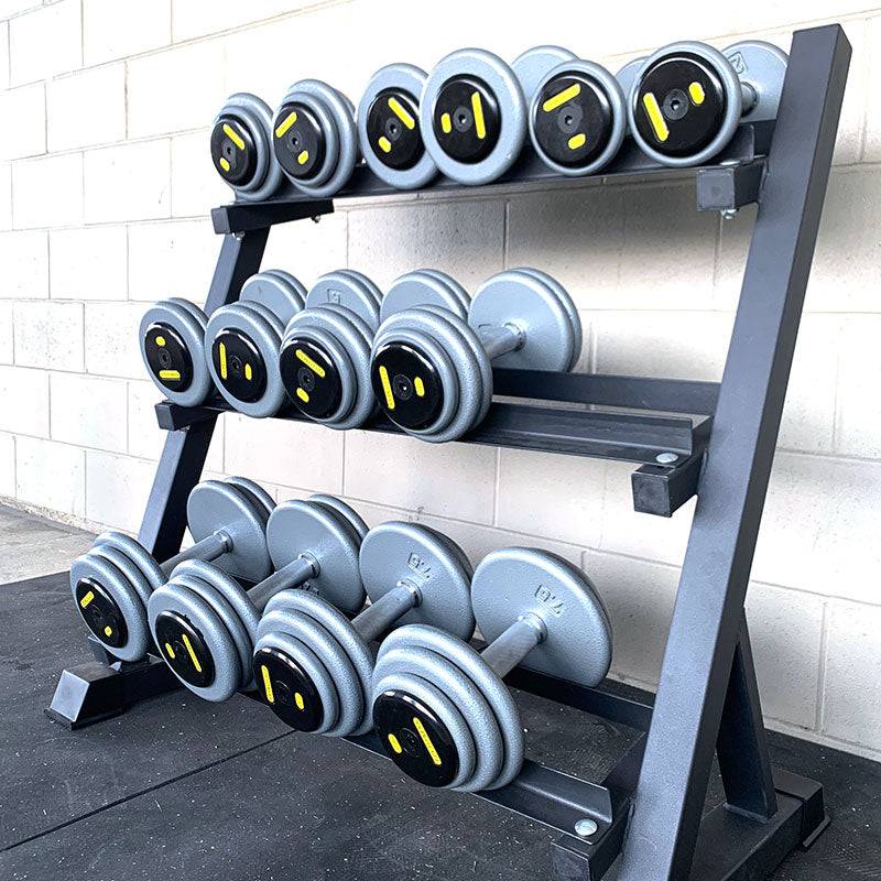 PRO Style Cast Metal Iron Dumbbells/Round Steel Dumbbells (EZ038) - www.ezyliving.co.nz