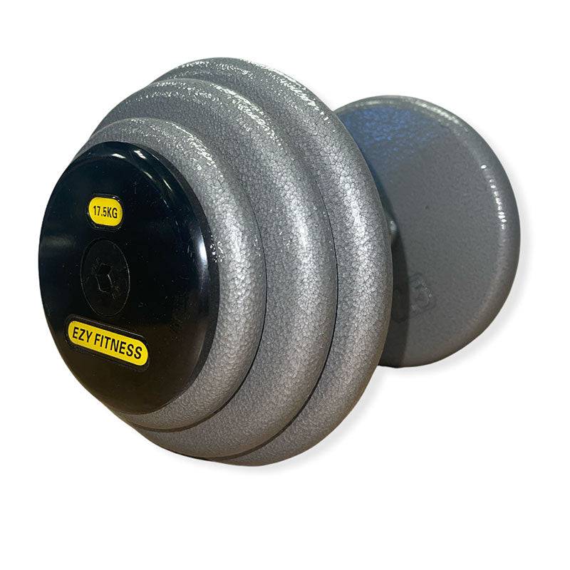 PRO Style Cast Metal Iron Dumbbells/Round Steel Dumbbells (EZ038) - www.ezyliving.co.nz