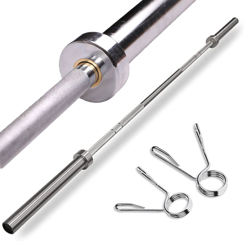 120KG Barbell Combo: 2.2m Olympic Bar 20KG+100KG Rubber Coating Plates - www.ezyliving.co.nz