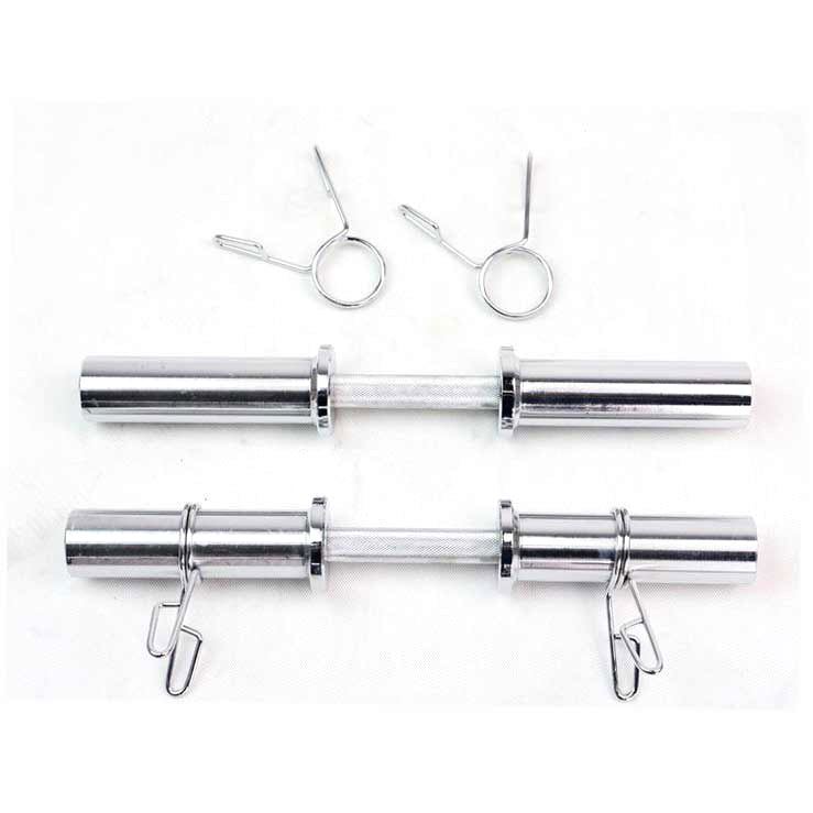 A Pair of Dumbbell Bars (490mm-50mm)X2 for 50mm Olympic Plates (EZ042-8X2) - www.ezyliving.co.nz