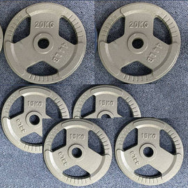 90KG Cast Metal Plates/ Solid Grip 50mm Olympic (EZ059C90KG) - www.ezyliving.co.nz