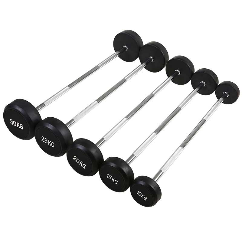 200KG Fixed Barbell + Barbell Stand (200KG Straight&Curl) - www.ezyliving.co.nz