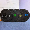 Bumper Plates Black Rubber D:450mm 50mm Olympic (EZ221) - www.ezyliving.co.nz
