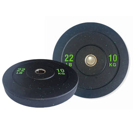 10KGX2 Bumper Plates Black Rubber D:450mm 50mm (EZ221-2X2) A pair - www.ezyliving.co.nz