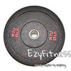 Bumper Plates Black Rubber D:450mm 50mm Olympic (EZ221) - www.ezyliving.co.nz