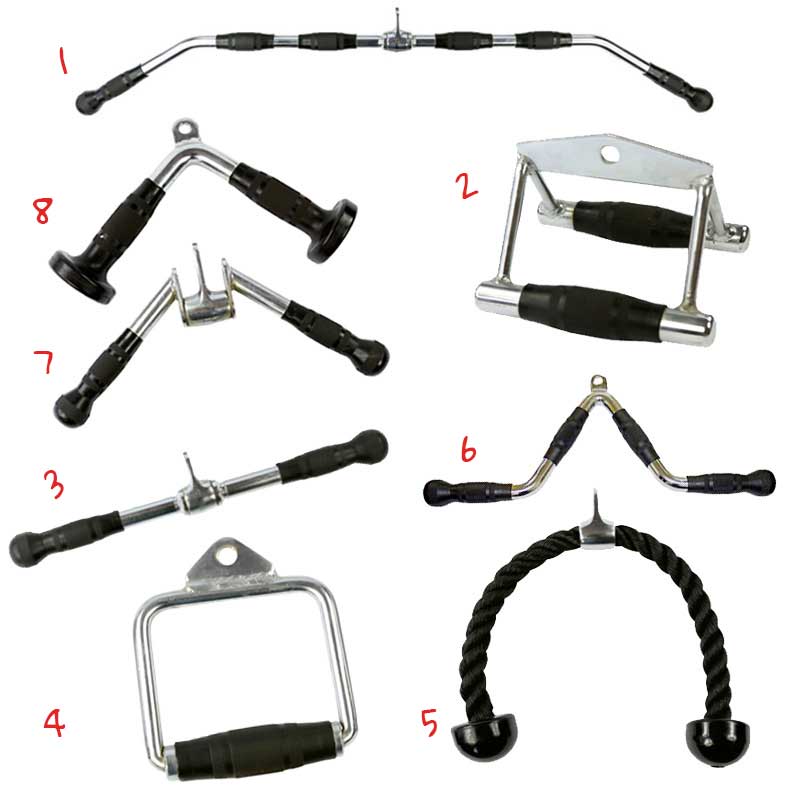 (EZ154) Single D-Handel Cable Attachment Cable Machine Attachment - www.ezyliving.co.nz