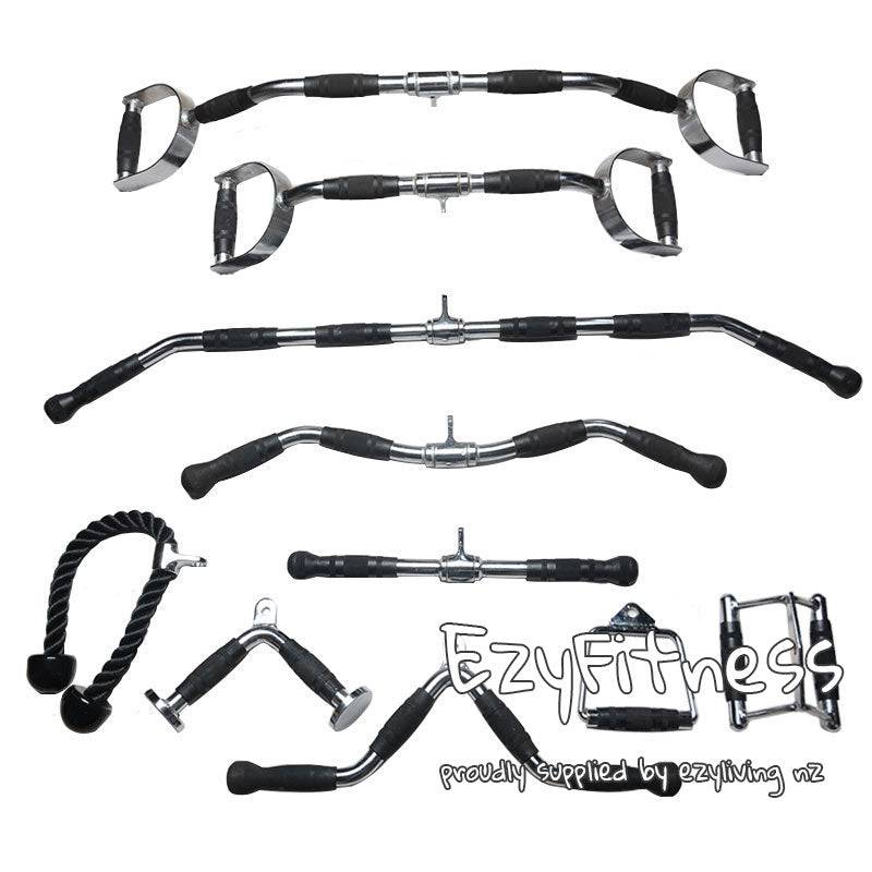 (EZ162) Triceps Rope Double/ Pull Down Rope Cable Machine Attachment HOMEGYM - www.ezyliving.co.nz