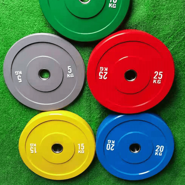 15KG x 2 Color Bumper Plates D:445mm Barbell Weights (EZ166-3x2) - www.ezyliving.co.nz