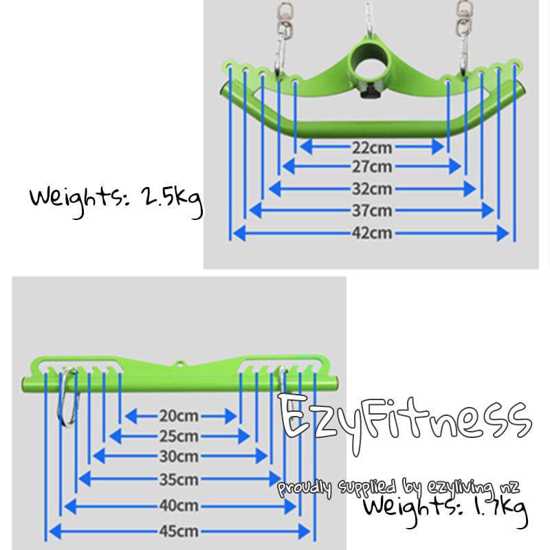 8 pieces Pro Grip Lat Pulldown Bars/ Lat Bar/ Tricep Lat Pull Down Bars (BLACK) EZ168 - www.ezyliving.co.nz