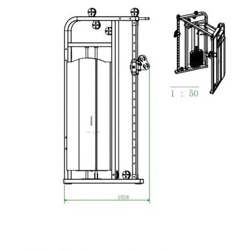 EZYPRO Cable Crossover Machine/ Cable Fly (2.2m, 140KG weights) EZN004 - www.ezyliving.co.nz
