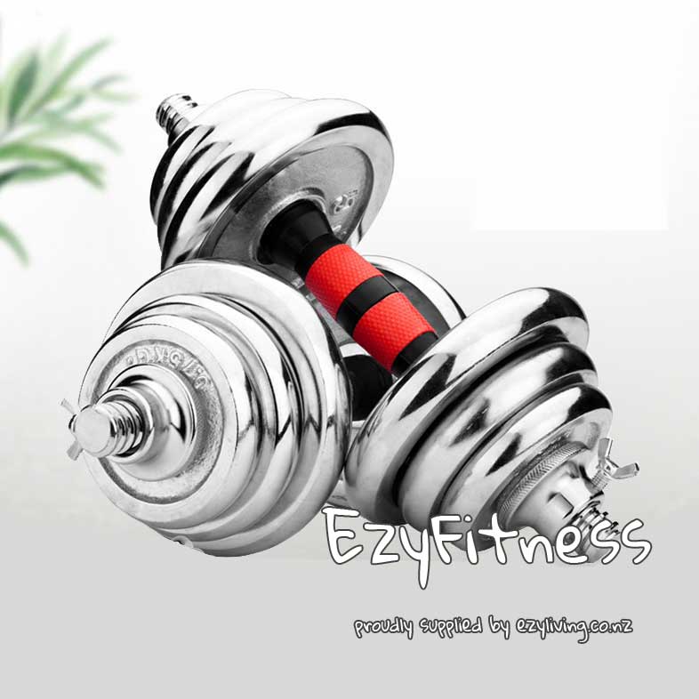 50KG Dumbbells + Barbells Weights Set Adjustable (EZ067-50) - www.ezyliving.co.nz