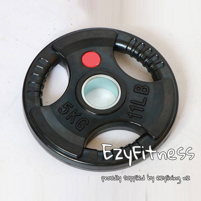 116KG Barbell Combo: 2.2m Olympic Bar + 100KG Rubber Coating Plates - www.ezyliving.co.nz