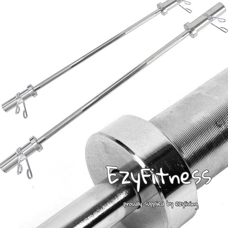 39KG COMBO: Olympic Bar 1.5m + 30KG Rubber Weights (EZ043C30KG-040-3) 5KGx2, 10KGx2 - www.ezyliving.co.nz