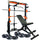 Smith Machine + Adjustable Bench + 60KG Barbell Weights Plates (EZ003+006+043) - www.ezyliving.co.nz