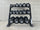 180KG Round Black Rubber Dumbbells+3-Tire Rack (EZ037C180KG-047) Thick Handle 33mm 8 Pairs - www.ezyliving.co.nz