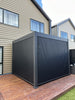 Louvred Pergola 3x3m Black Colour - www.ezyliving.co.nz