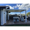 Louvred Pergola 3x3m White Colour - www.ezyliving.co.nz