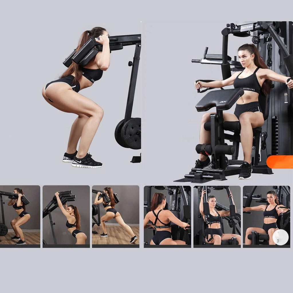 3 Station Multi-Function Home Gym with 73KG Weights - www.ezyliving.co.nz