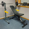 Foldable Bench + Squat Rack + 2.2m Bar + 50kg Plates (10KGx2, 15kgx2) - www.ezyliving.co.nz