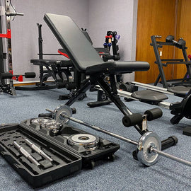 Foldable Bench + 50KG Dumbbells & Barbells Weights Combo - www.ezyliving.co.nz