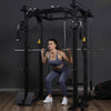 Power Cage (Pully 2.1m)+Olympic Bar 2.2m 20KG+100kg Weights Plates (5KG-20KG x2) - www.ezyliving.co.nz