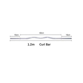 Standard 1.2m Curl Bar 25mm (EZ031-2) 4ft Barbell Bar - www.ezyliving.co.nz