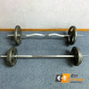 70KG Weights Combo: 60KG Plates+1.2m Curl+1.2m Straight Bar (4ft) Standard 25mm - www.ezyliving.co.nz