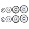 Standard Plates 1KGx2 (EZ030-1x2) Silver Chrome Barbell Weights 25mm - www.ezyliving.co.nz