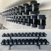 1050KG Round Black Rubber Dumbbells (20 pairs - 2.5KG to 50KG) EZ037 - www.ezyliving.co.nz