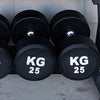 1050KG Round Black Rubber Dumbbells (20 pairs - 2.5KG to 50KG) EZ037 - www.ezyliving.co.nz