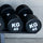 40KGx2 Rubber Round Dumbbells Black (EZ037-16x2) Thick Handle 33mm - www.ezyliving.co.nz