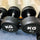 47.5KGx2 Rubber Round Dumbbells Black (EZ037-19x2) Thick Handle 33mm - www.ezyliving.co.nz