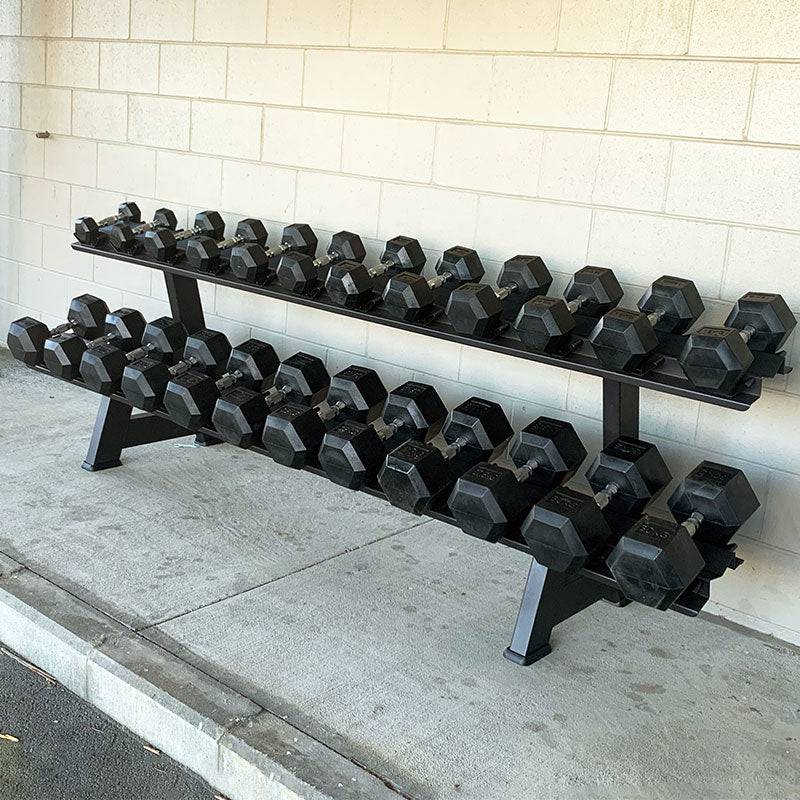 390KG Dumbbells Set with Dumbbell Rack (2.5KG to 30KG - 12pairs) Heavy Duty - www.ezyliving.co.nz