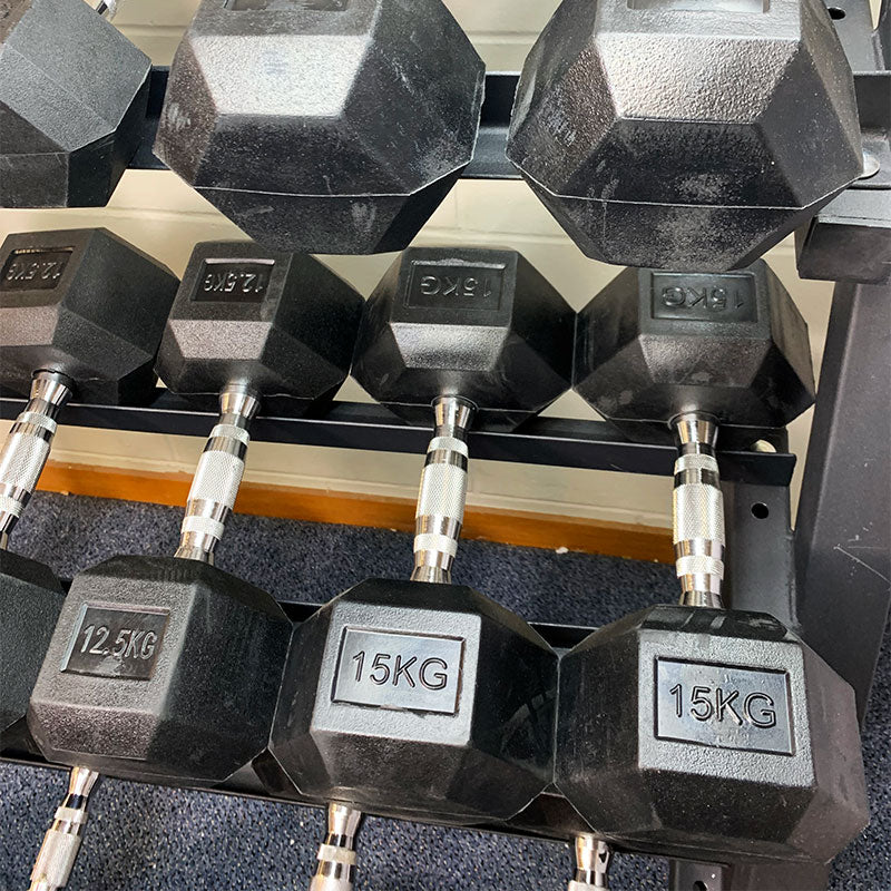45KGx2 Hex Dumbbells (EZ039-18) - www.ezyliving.co.nz