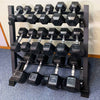 105KG Hex Dumbbells Combo+3-Tire Dumbbell Rack (EZ211C105KG-047) 6 pairs - www.ezyliving.co.nz