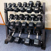 255KG Hex Dumbbells Combo - 6 Pairs Set with Rack - www.ezyliving.co.nz