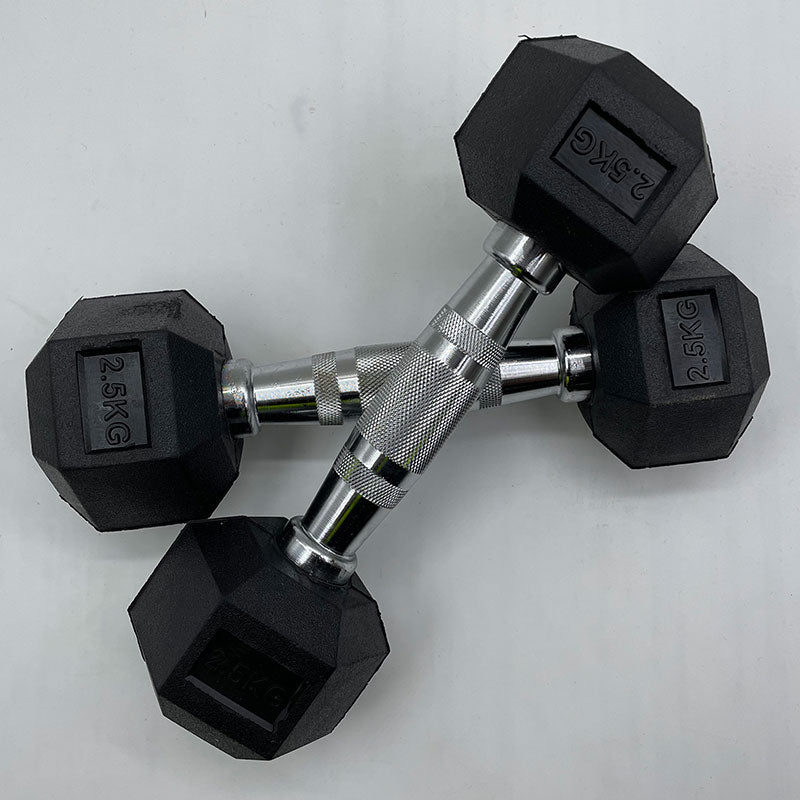 3 Pairs Hex Dumbbells Set 45KG - 5KG 7.5KG 10KG in Pairs New (EZ211-COMBO45) - www.ezyliving.co.nz