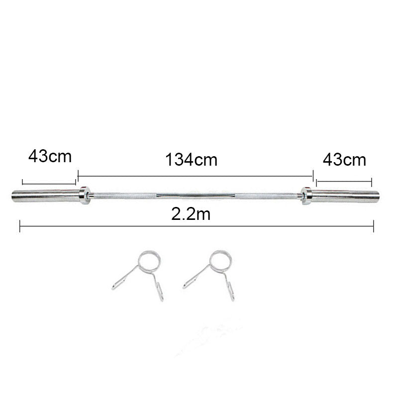 76KG Barbell Combo: 2.2m 16KG Olympic Bar 50mm + 60KG Rubber Coating Plates - www.ezyliving.co.nz