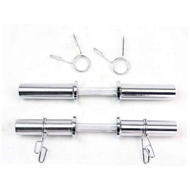 A Pair of Dumbbell Bars (490mm-50mm)X2 for 50mm Olympic Plates (EZ042-8X2) - www.ezyliving.co.nz