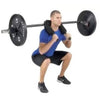 Safety Squat Bar Olympic 7ft (2.2m) 700lbs (300kg) - CAMBERED (EZ042-5) - www.ezyliving.co.nz