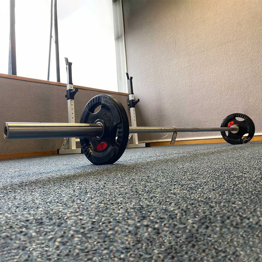 39KG COMBO: Olympic Bar 1.5m + 30KG Rubber Weights (EZ043C30KG-040-3) 5KGx2, 10KGx2 - www.ezyliving.co.nz